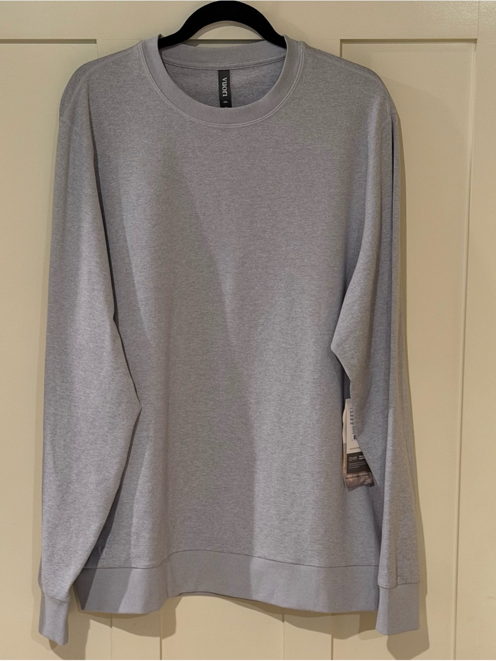 Vuori Ponto Performance Crew Neck Platinum Heather Sz XXL V224 NWT Athletic Mens